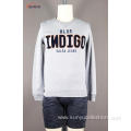 Men's towel embroidery sweatshirt without hood